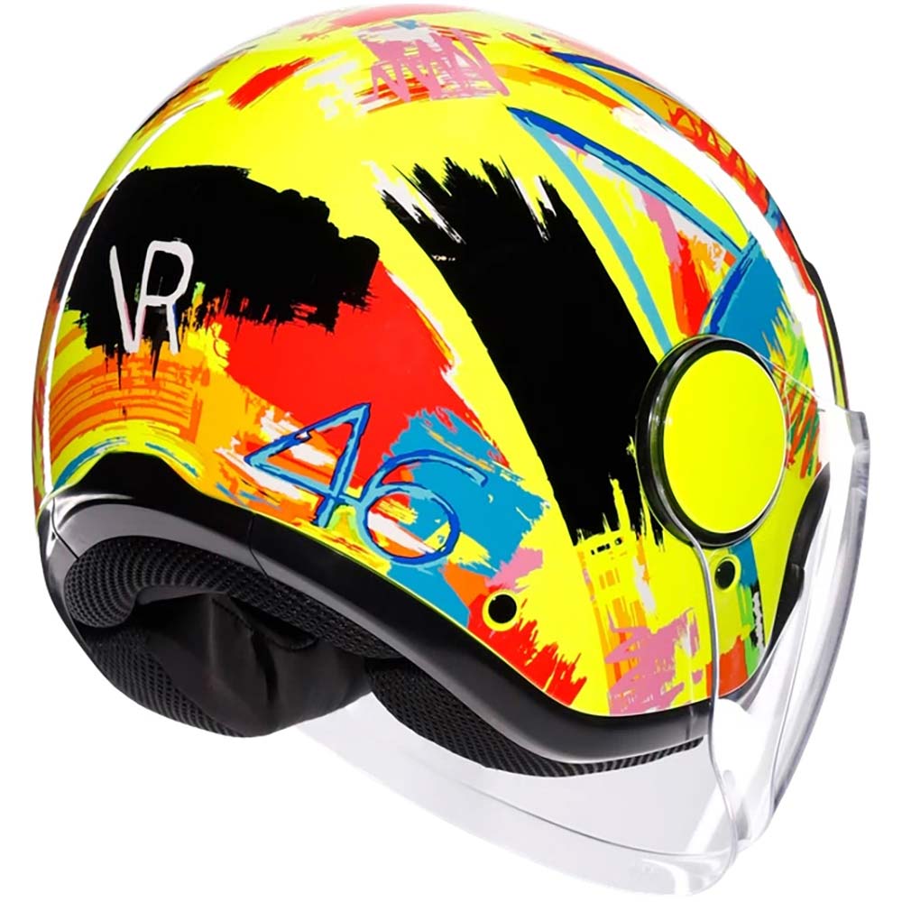 AGV - Casque Eteres Rossi Winter Test 2019 Jaune / Multicolore / Noir