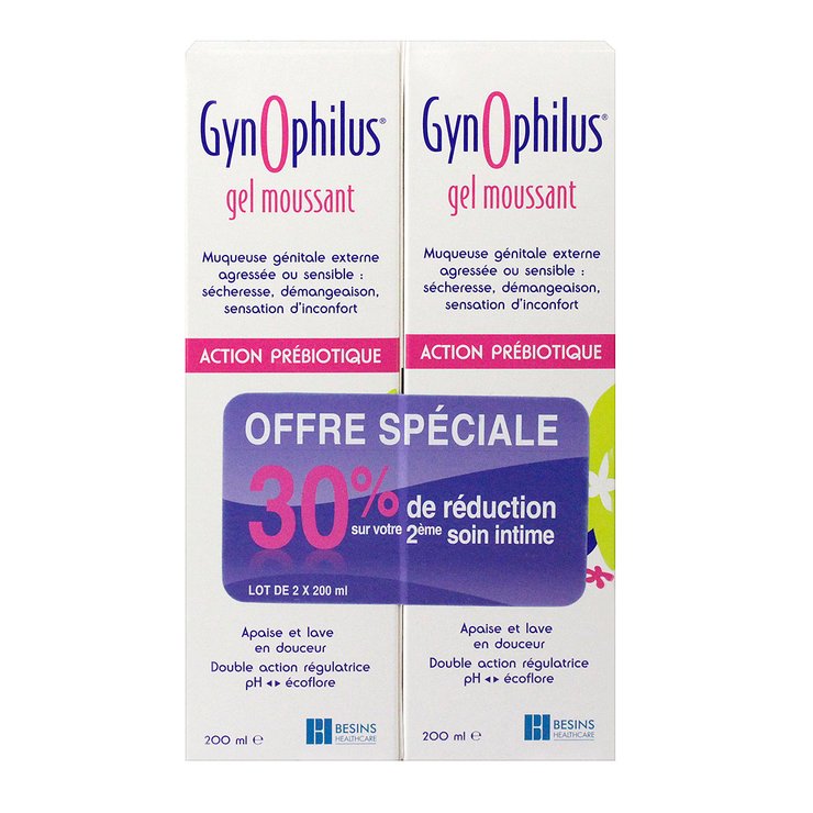 Gynophilus gel moussant 2x200ml
