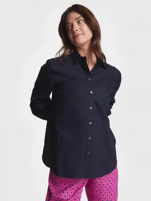 Blusa de renda com logotipo adaptável