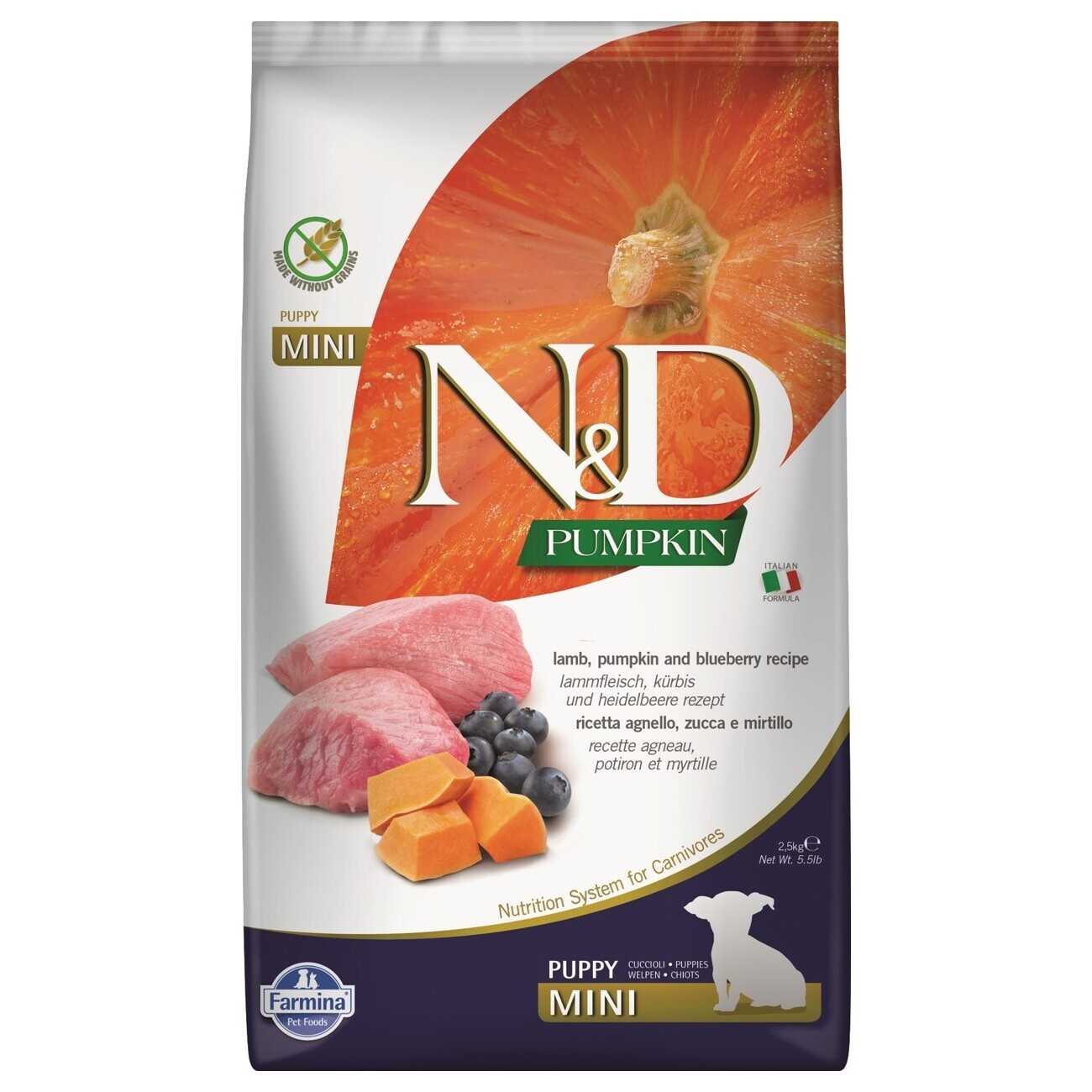 N&D Farmina Pumpkin Mini Puppy Kürbis und Heidelbeere 800 g
