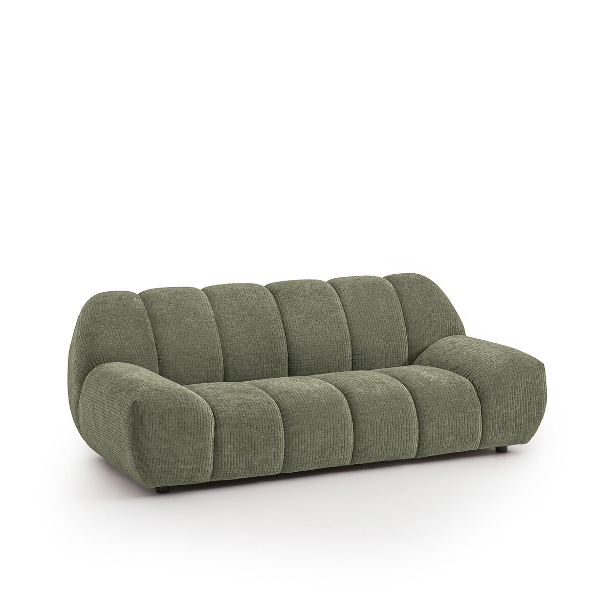 LA REDOUTE INTERIEURS<br>Sofá de veludo, 3 lugares, Nuria
