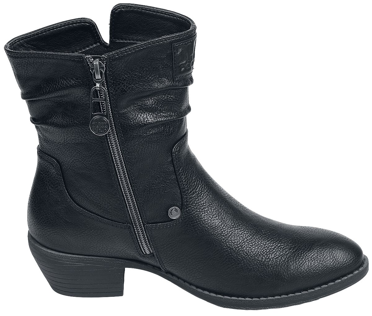 Bottines Noires À Talons | Black Premium by EMP Bottes