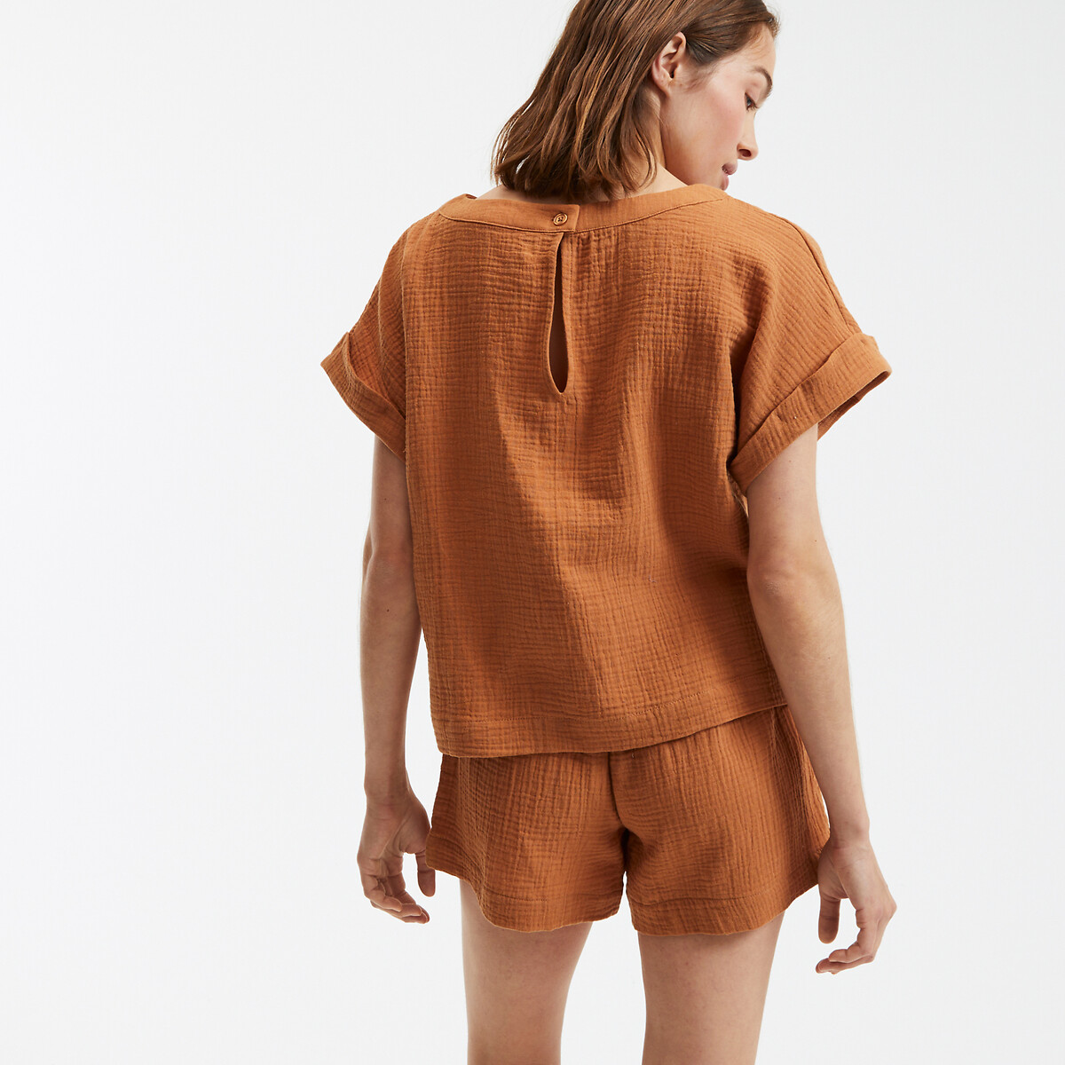COLEÇÕES LA REDOUTE<br>Calções pijama em tetra
