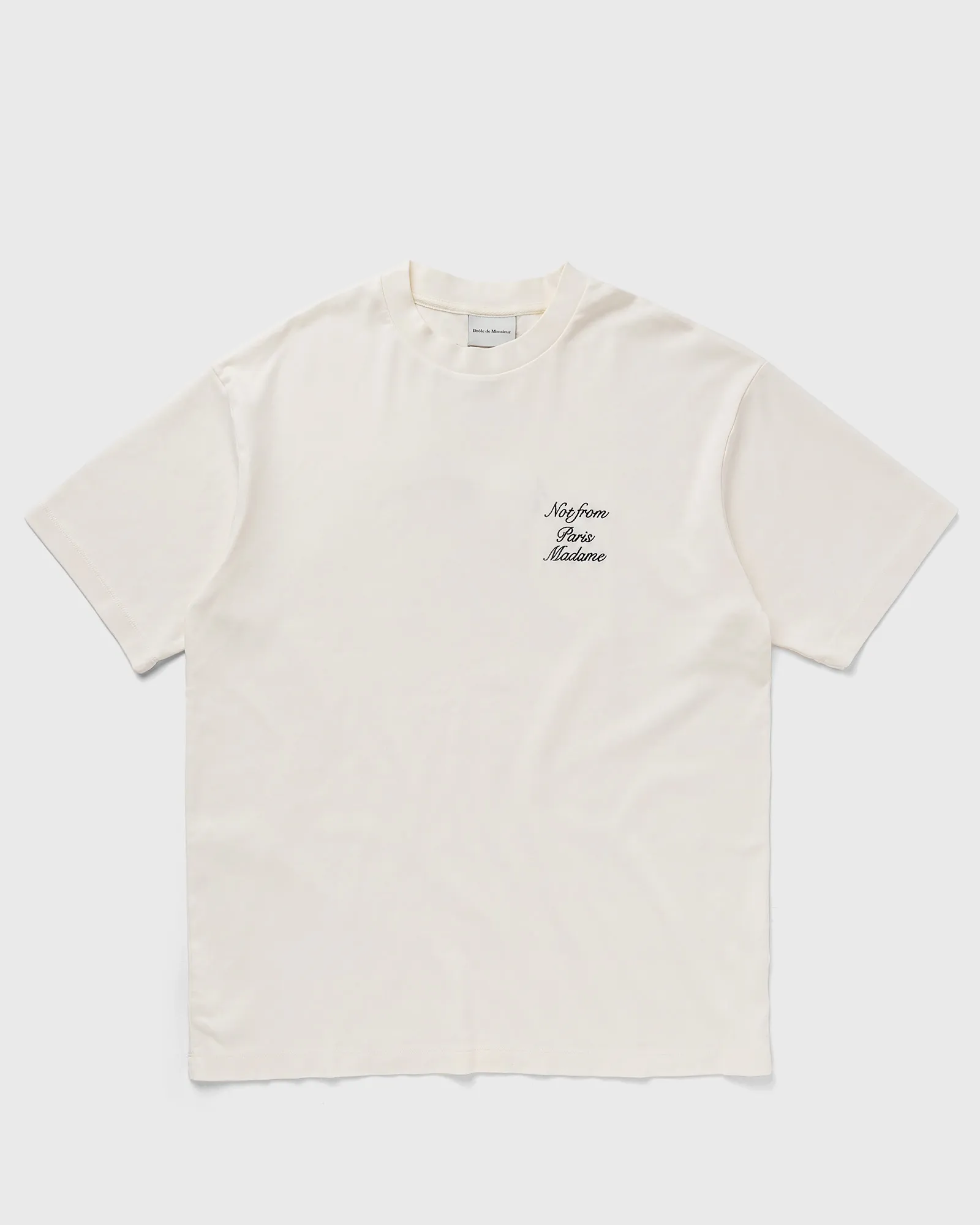 Drôle de Monsieur Le T-Shirt Slogan Cursive