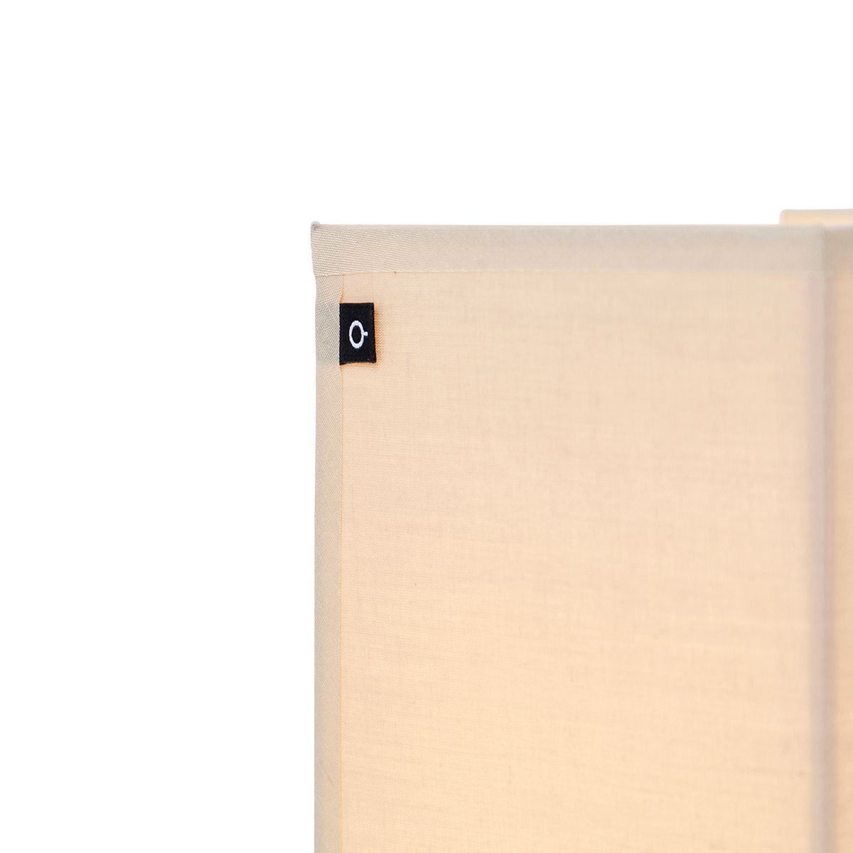 Landelijke wandlamp beige met stoffen kap - Vete