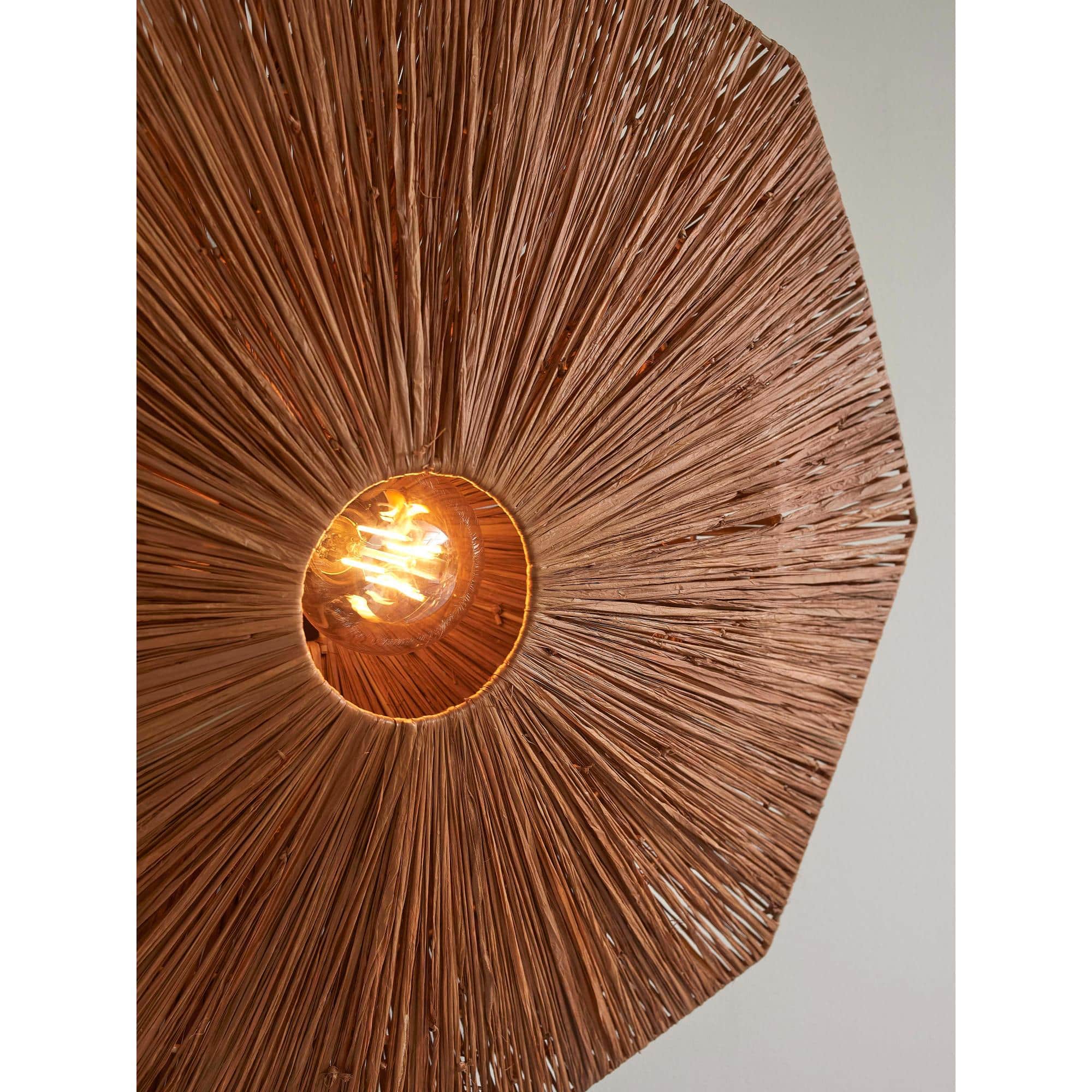 GOOD&MOJO Wandlamp Panama - Bruin - 65x7x65cm
