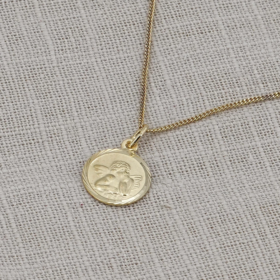 Acalee Halskette mit Schutzengel Gold 3338K Kinderschmuck gold