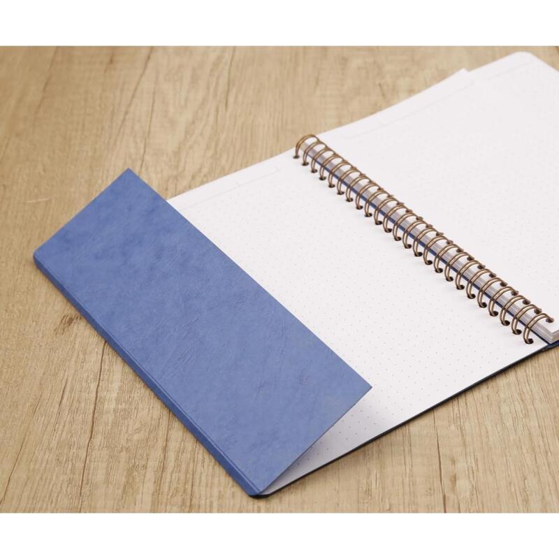 My.Notes Age Bag cahier reliure intégrale à marges détachables B5 paysage 120 pages détachables DOT + cadre en-tête - Tabac