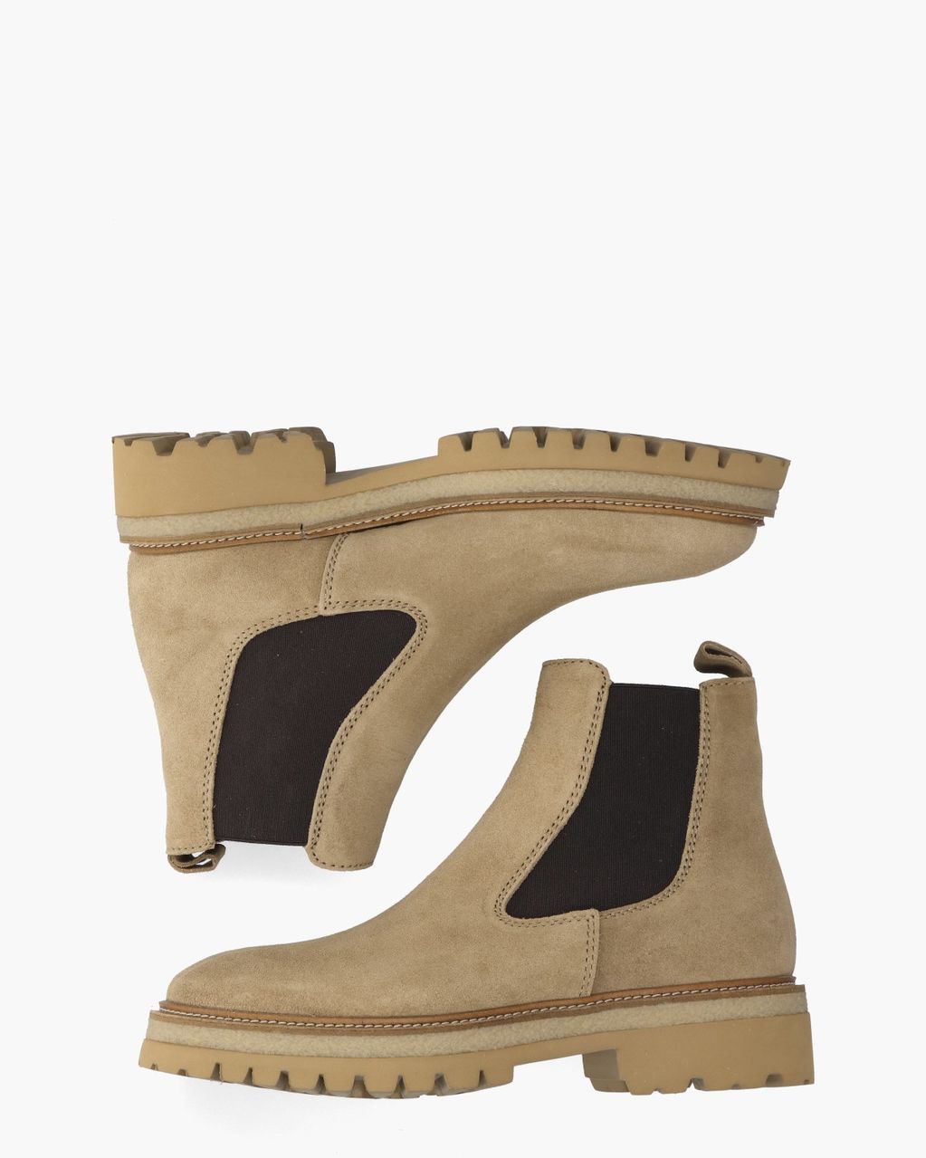Alpe Nordic 5484 Taupe Dames Chelseaboots