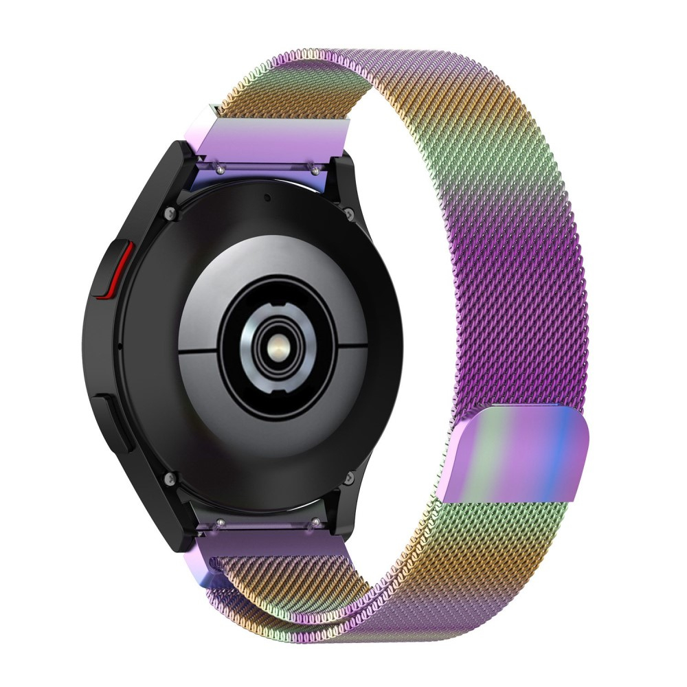 Galaxy Watch 5 (44/40mm) / Watch 5 Pro (45mm) Edelstahl Magnet Armband Milanaise (Gelenkumfang: 170-260mm) - Rainbow