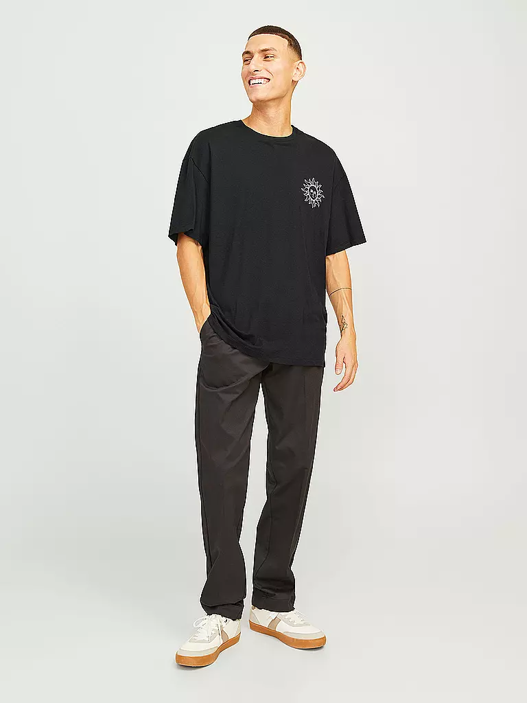 JACK & JONES T-Shirt JJMYSTIC schwarz