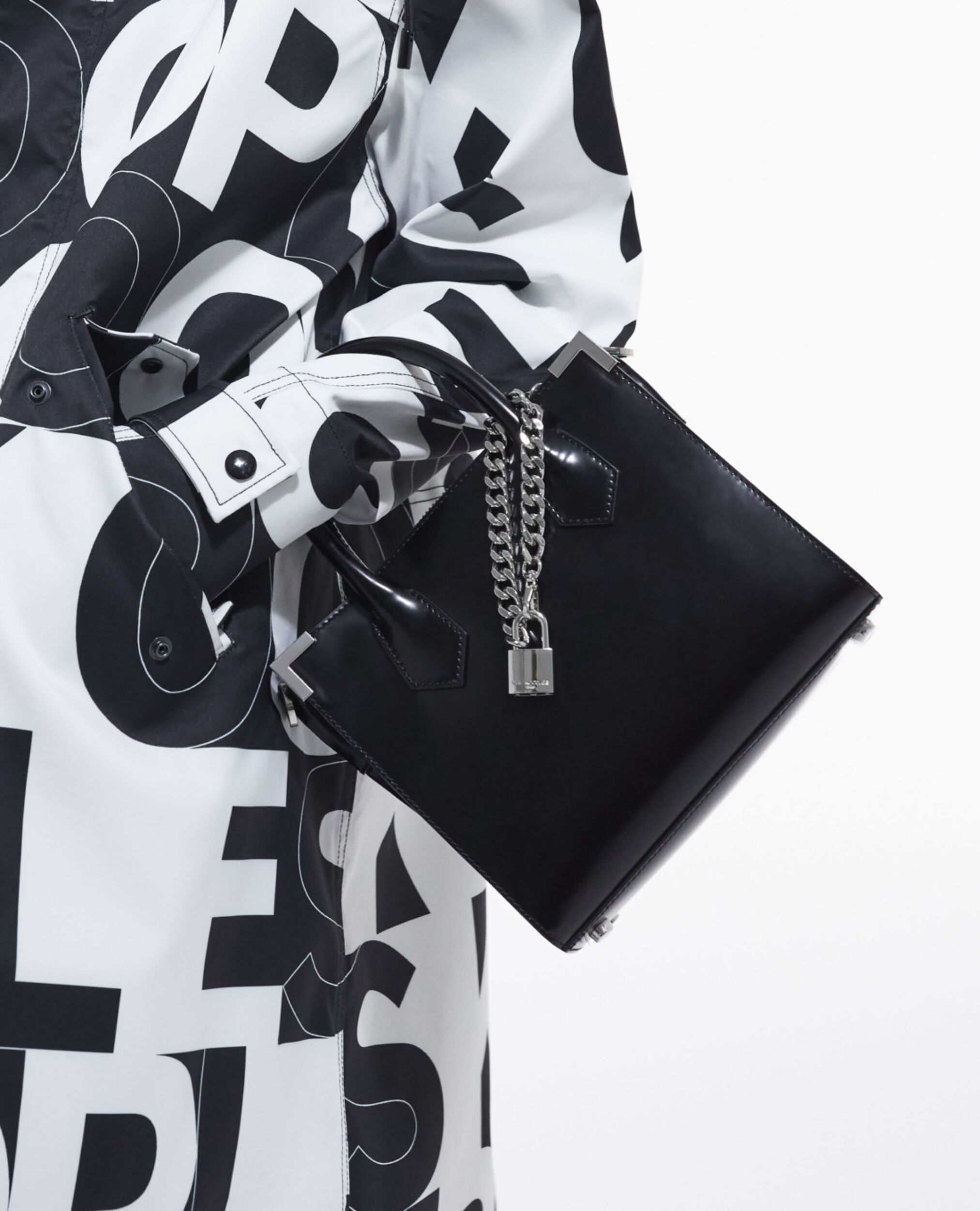 Sac Ming medium en cuir noir