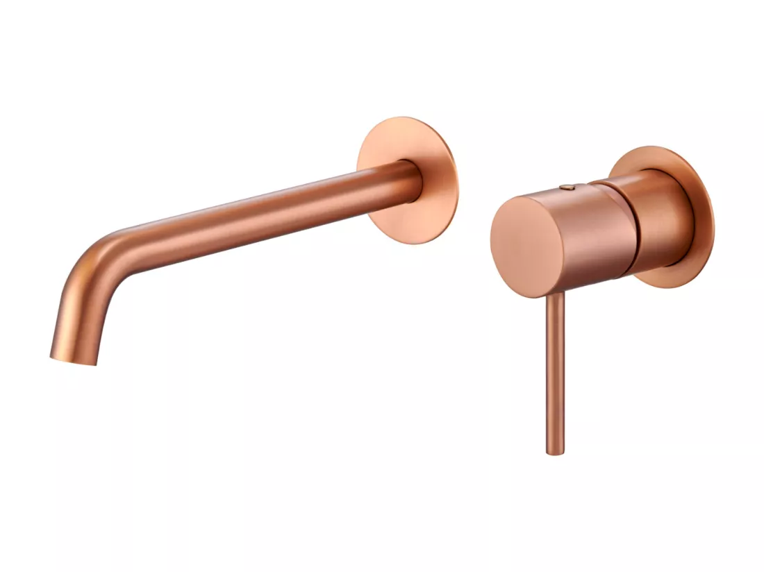 Robinet Mitigeur de Lavabo anti-calcaire Encastré Or Rose Cuivré IMEX MONZA GLM039/ORC