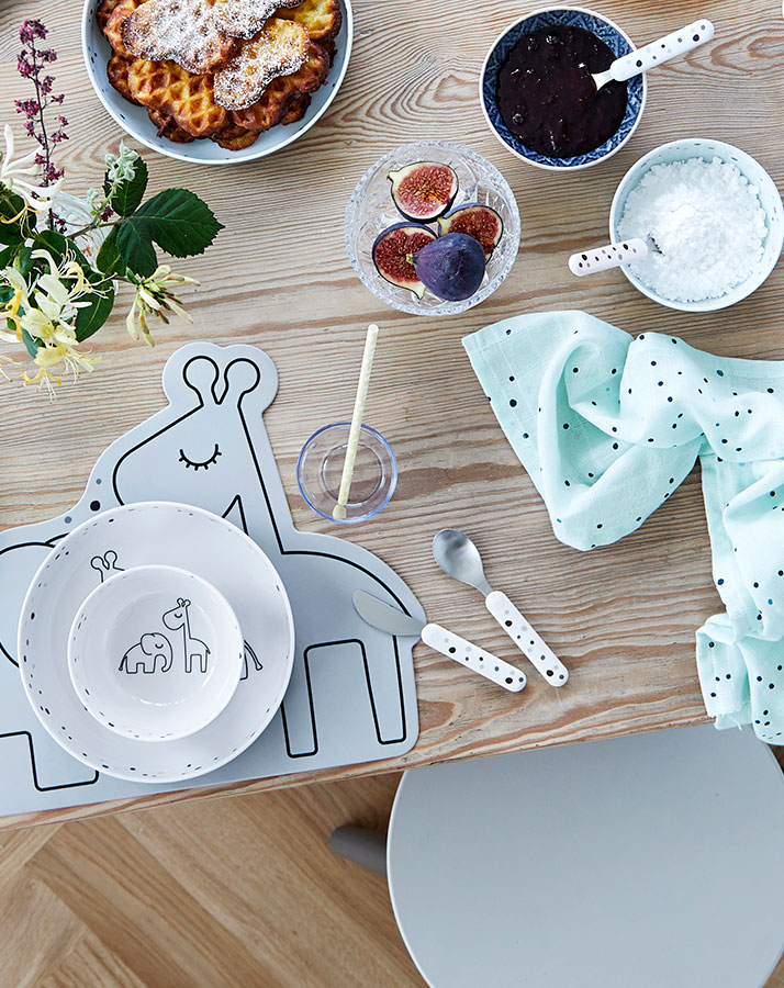 Besteck-Set DREAMY DOTS 3-teilig in weiß