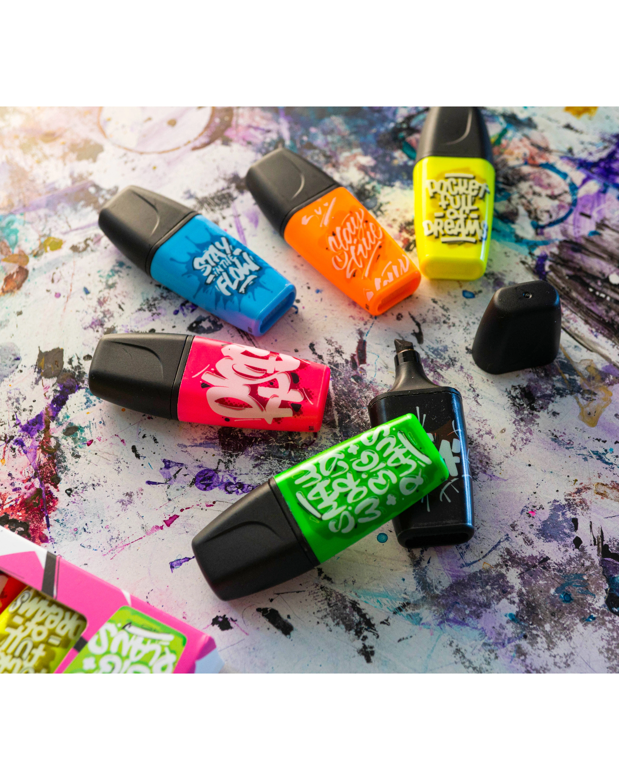 Textmarker STABILO® BOSS MINI by Snooze One 6er-Pack