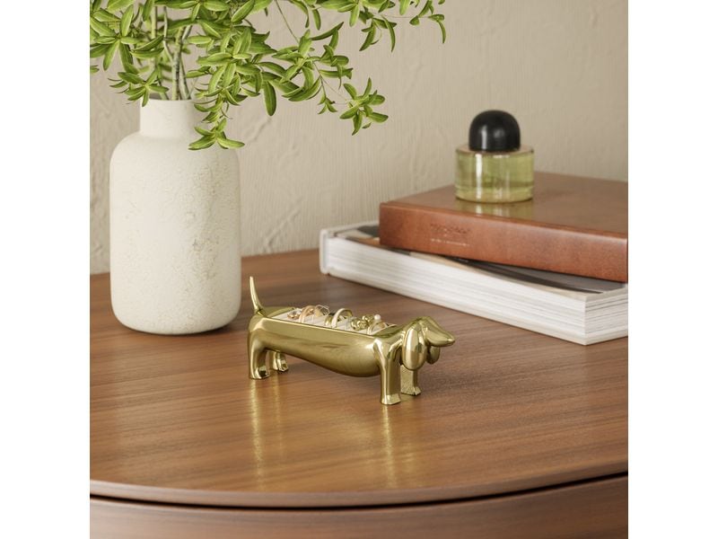 Umbra Ringhalter Dachsie, Gold Ringhalter in Dachsform