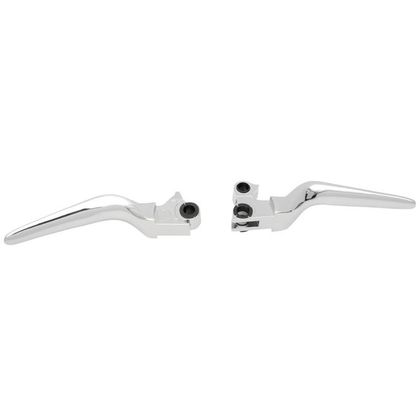 Leviers de frein et d'embrayage Drag Specialties Custom Die-Cast - Gris