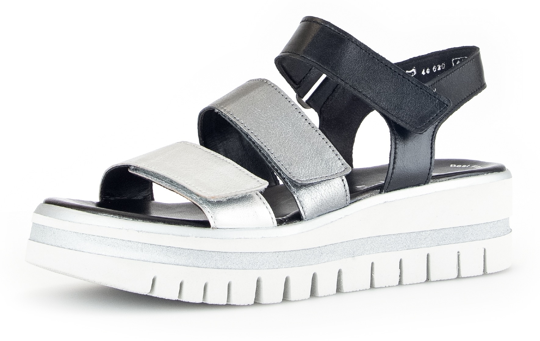 Gabor Keilsandalette  , Sommerschuh, Sandale, Keilabsatz, mit drei Klettverschlüssen