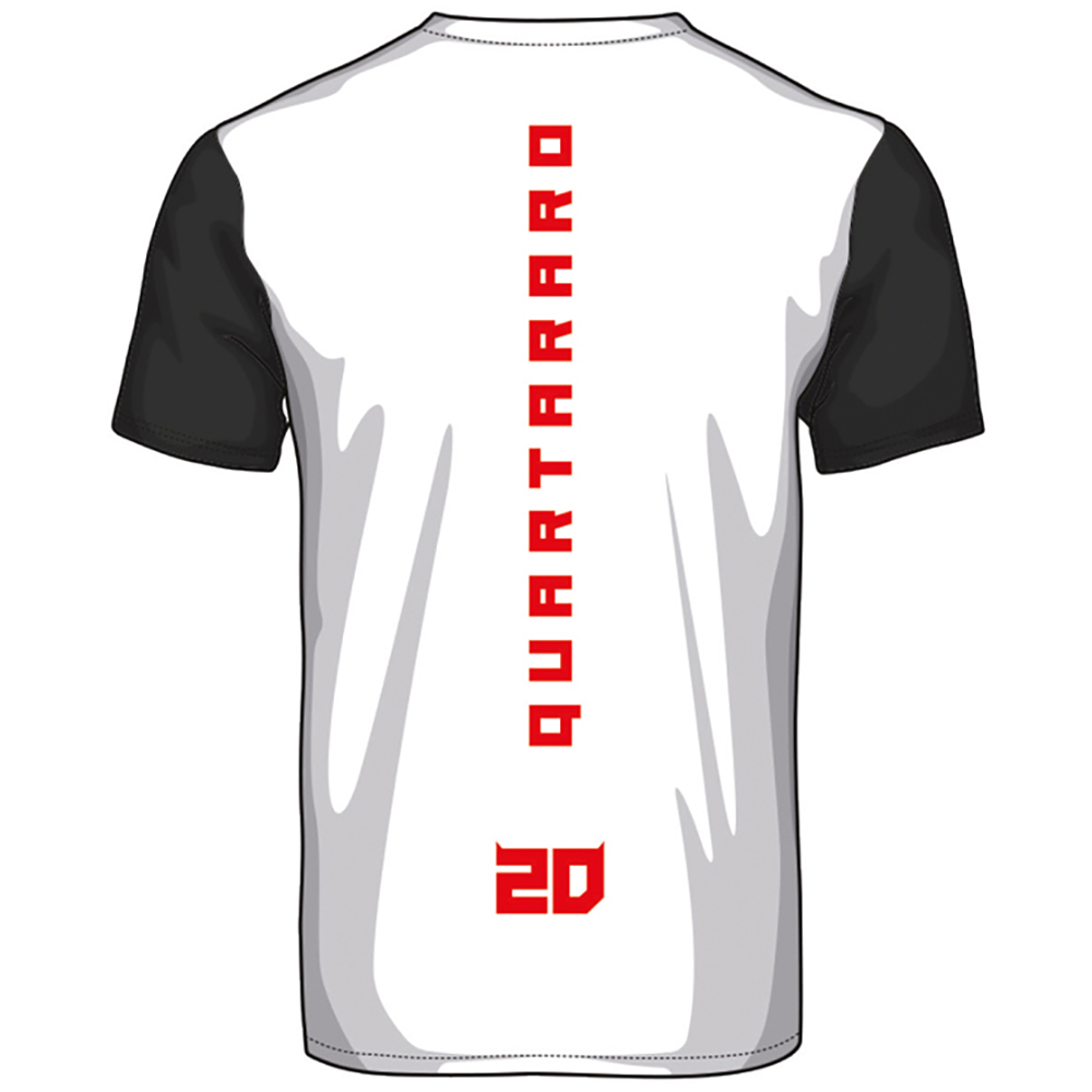 Fabio Quartararo - T-shirt Cyber 20 Blanc / Rouge / Noir