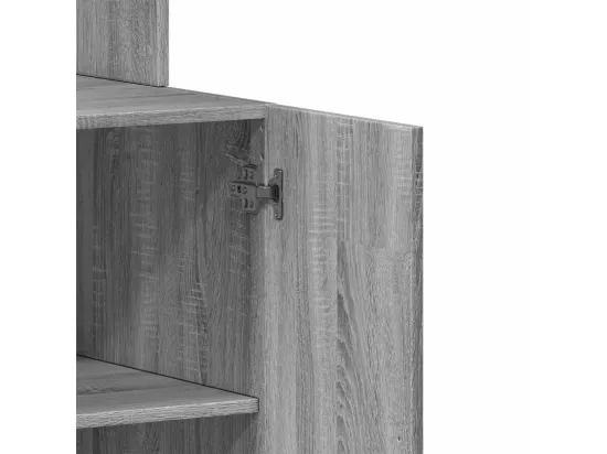Armoire de cuisine sonoma gris 60x50x180 cm bois d’ingénierie