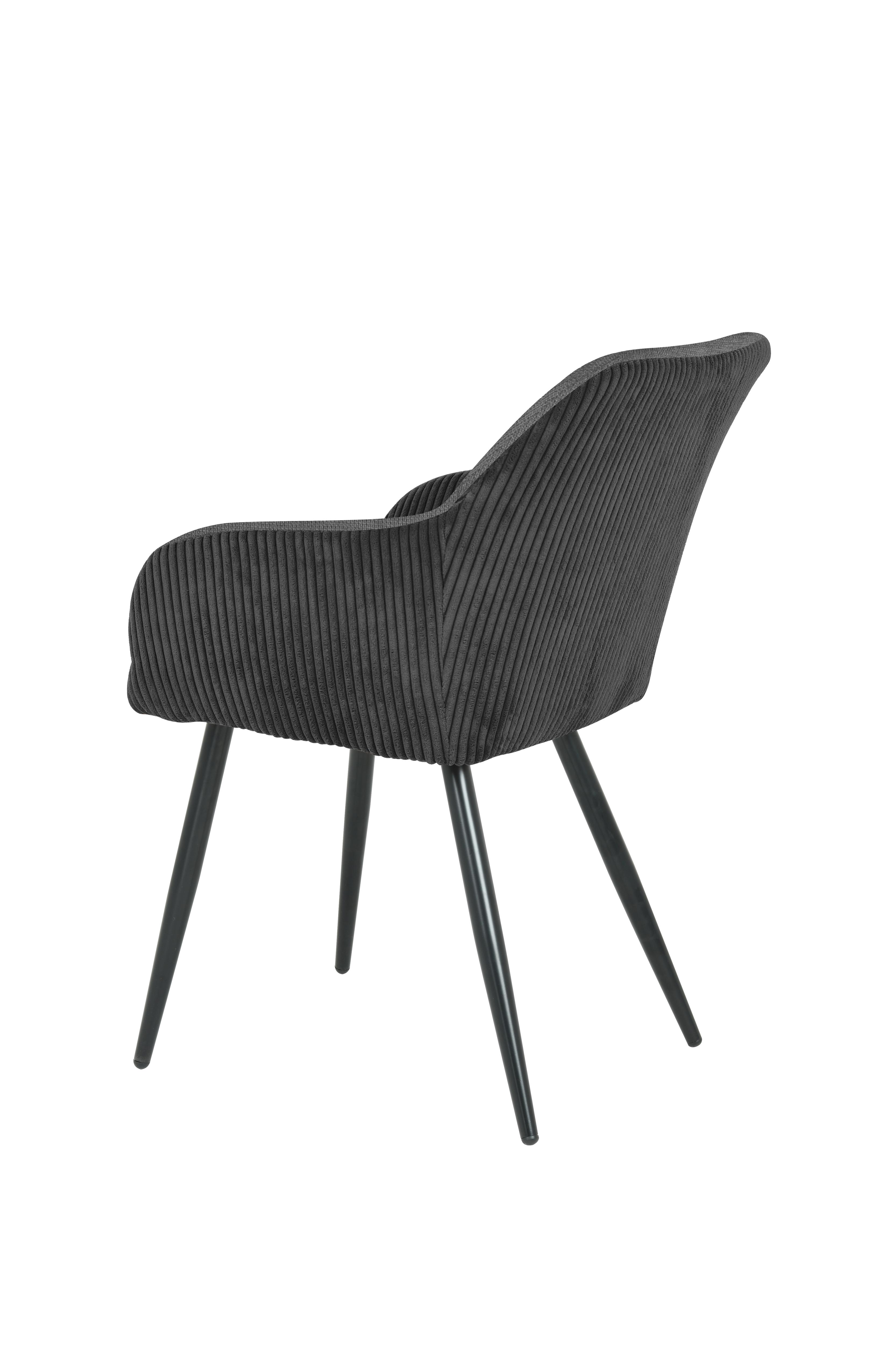 BETTY FAUTEUIL NOIR BI MATIERE