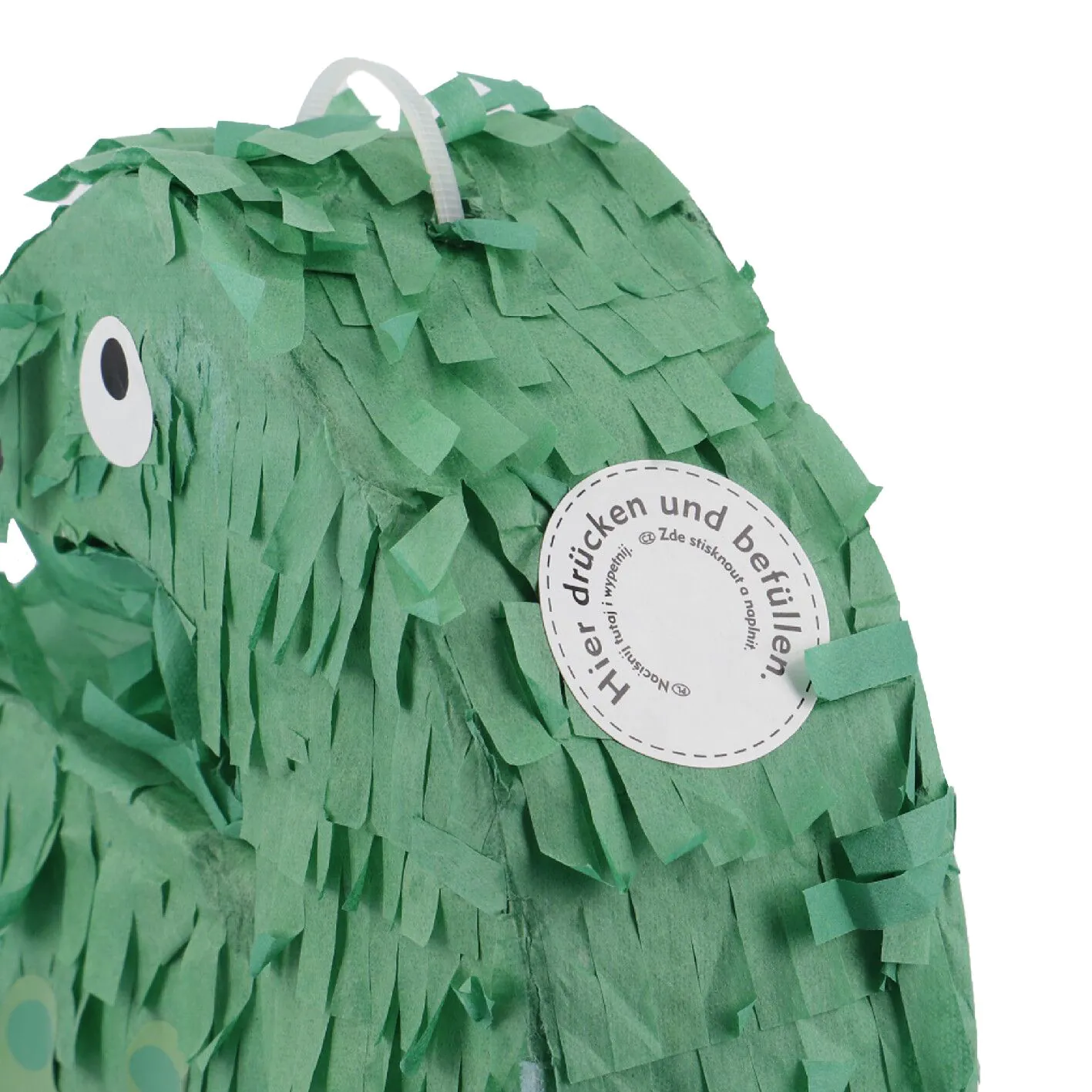 Pinata Mini, Dino/grün, Höhe 16 cm