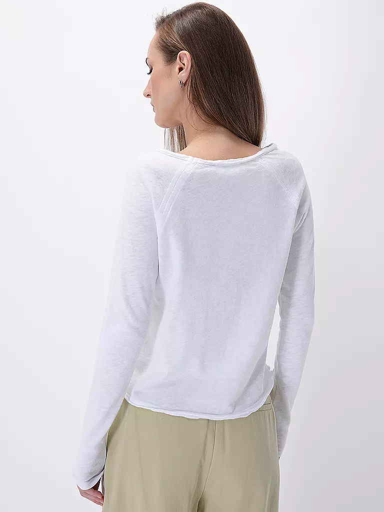 AMERICAN VINTAGE Langarmshirt SONOMA weiss