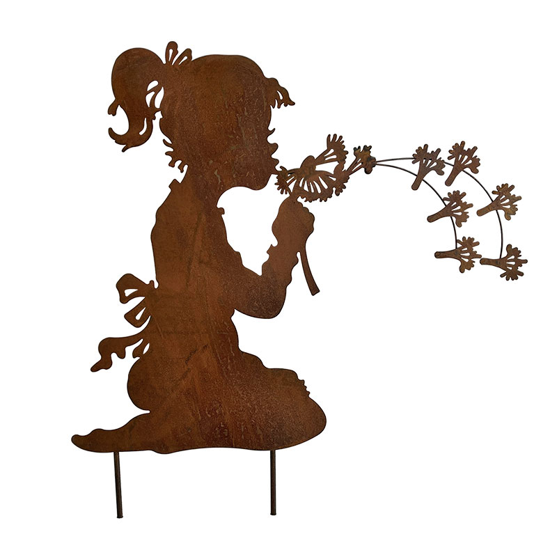 Silhouette déco petite fille 91x1x77cm
