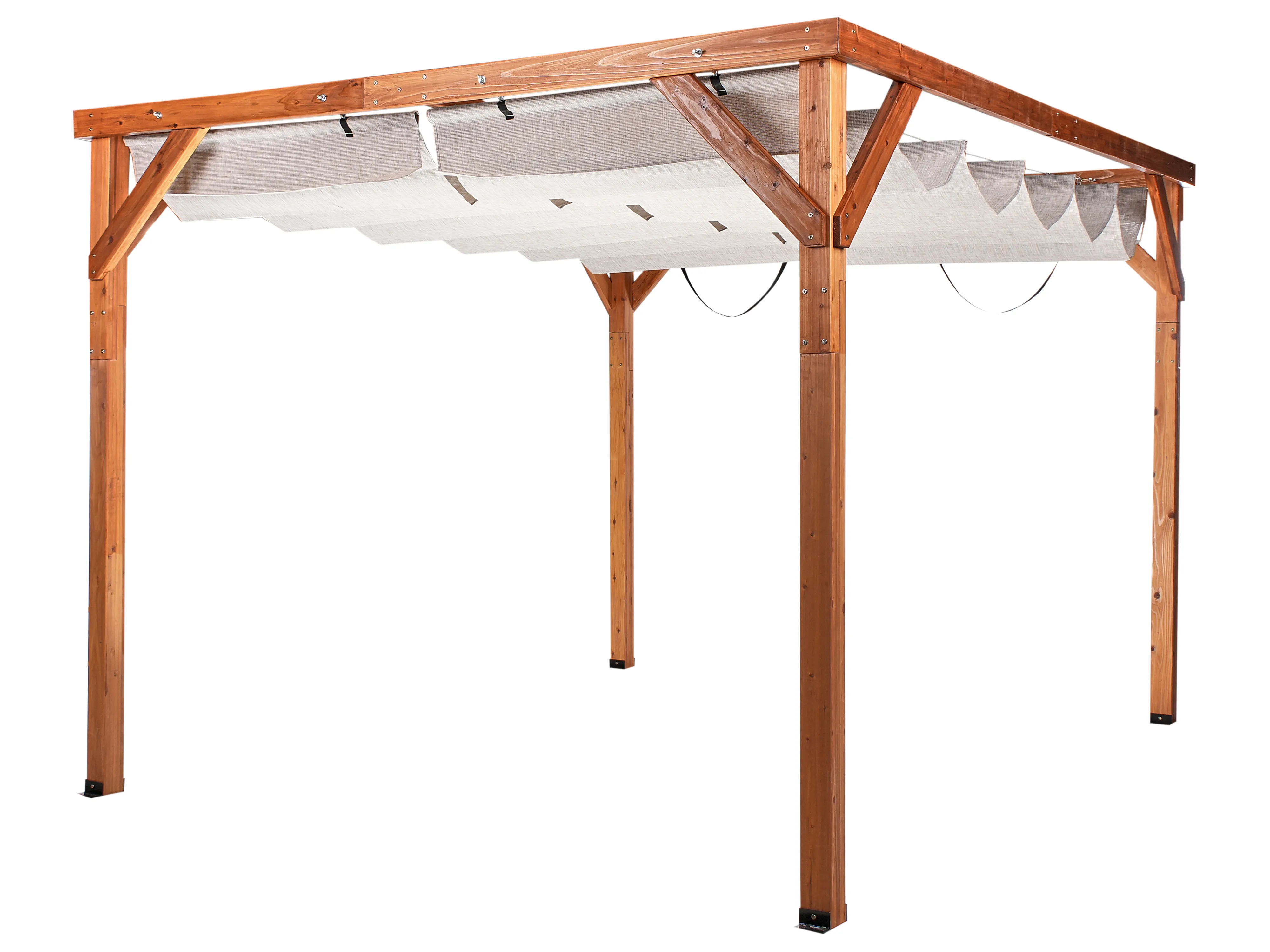 Paviljoen VILLAROSA Dennenhout 320 cm 380 cm Bruin/beige