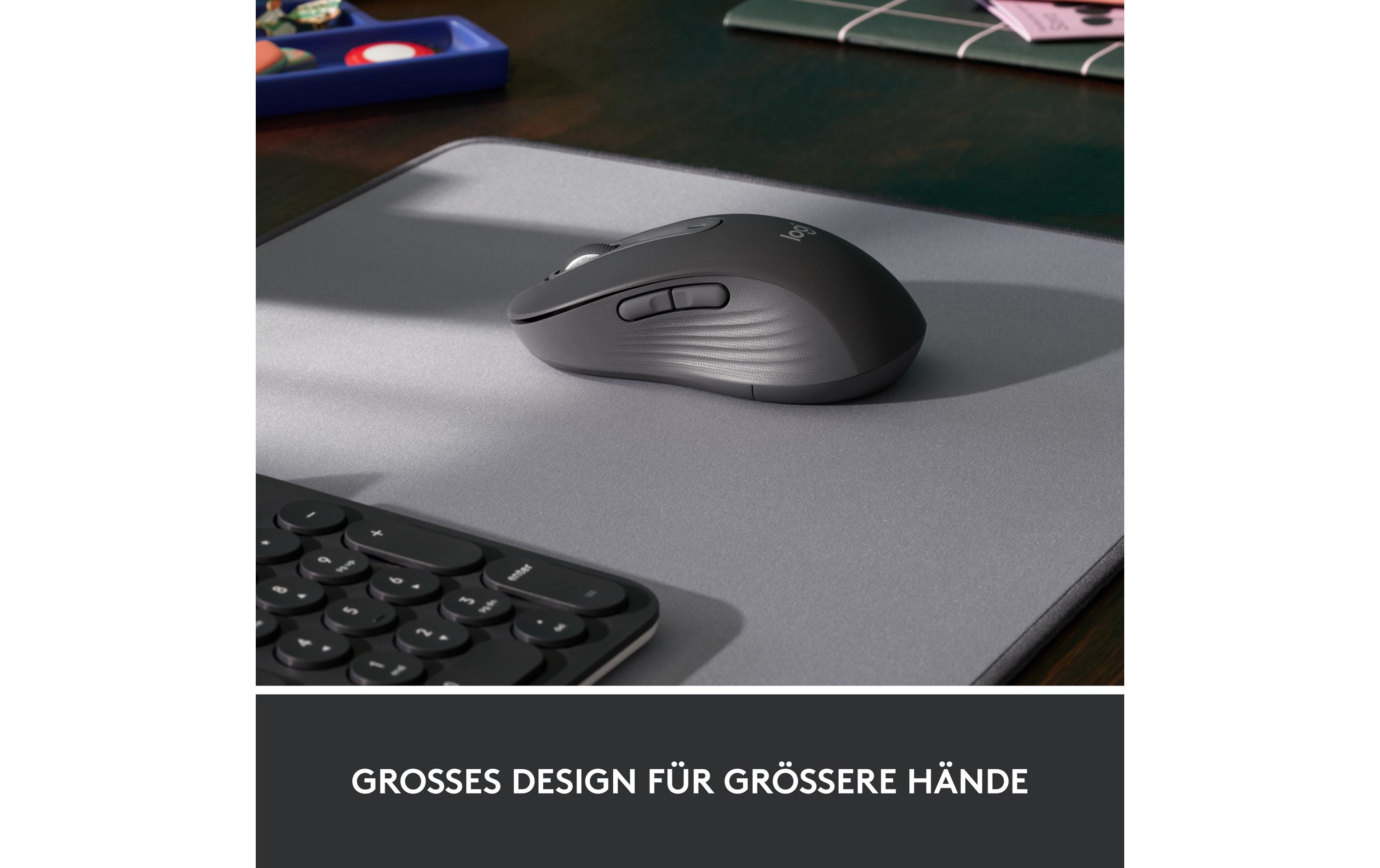 Maus Signature M650 L for Business GraphitePräzise Wireless-Maus mit «Logitech SilentTouch»-Technologie