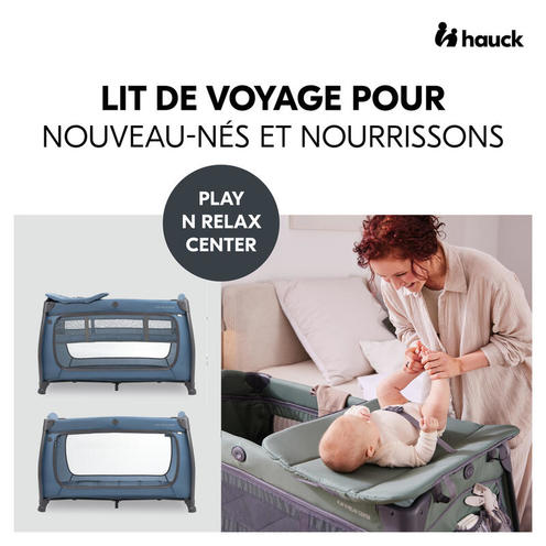 Lit parapluie Play N Relax center - Bleu - HAUCK