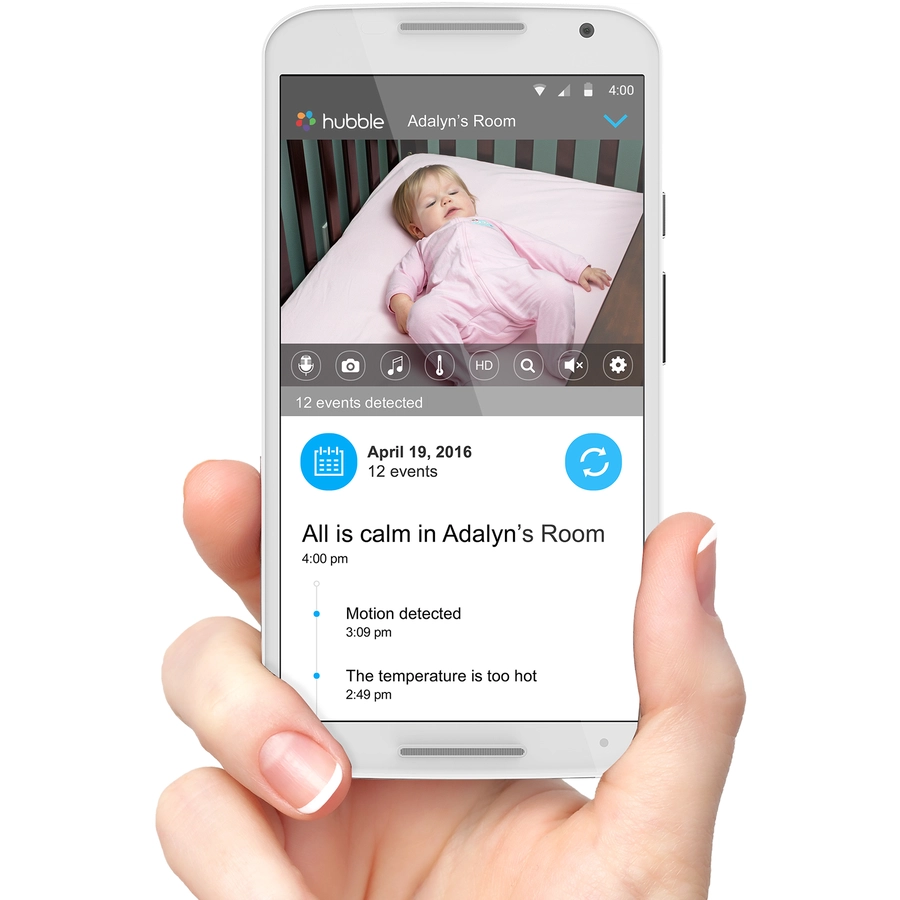 Motorola WLAN Babyphone VM855 Connect mit 5,0 Farbdisplay LCD