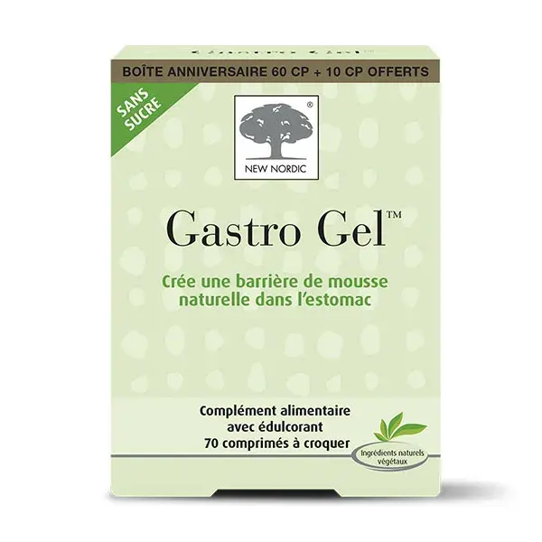 NEW NORDIC Gastro Gel 60 Comprimidos + 10 Grátis