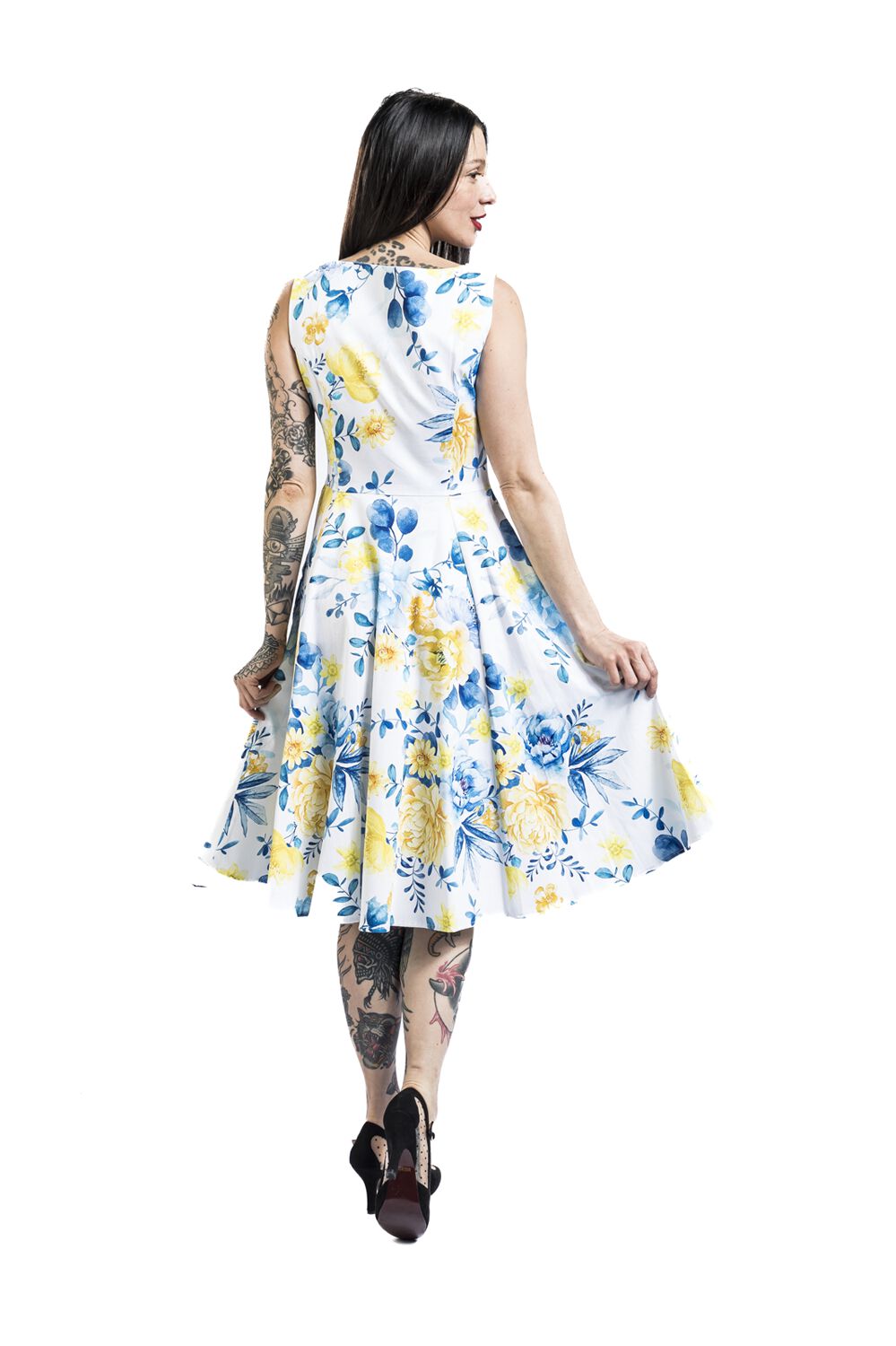 Hope Floral Swing Dress | H&R London Robe mi-longue