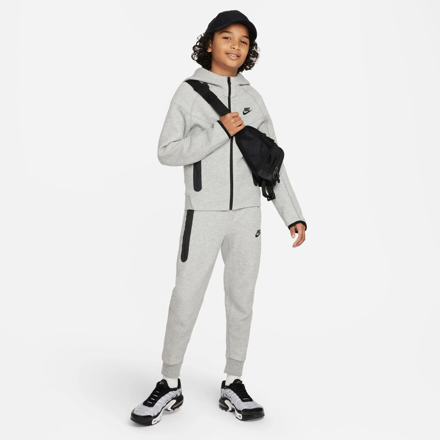 Nike Tech Fleece Sportswear Vest Kids Lichtgrijs Zwart