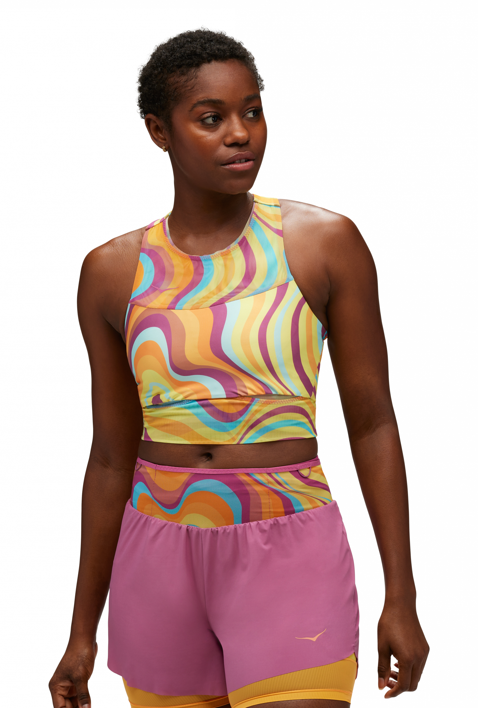 Race Day Pocket Bra Print Dame Trail Topo