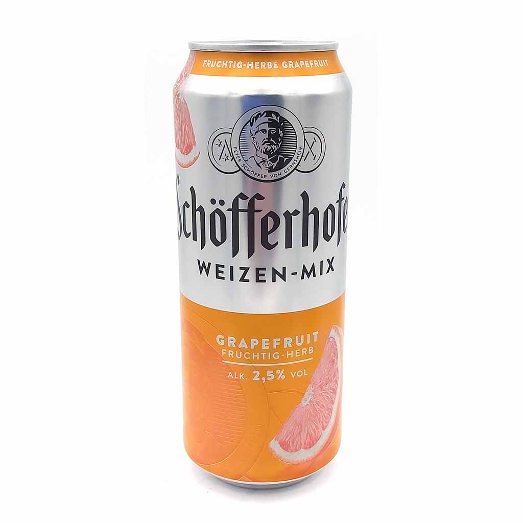 24x Schöfferhofer Weizen-Mix Grapefruit 0,5L Dosen = 12 L MHD:30.7.25