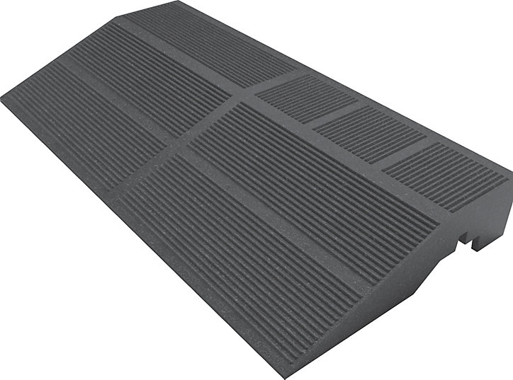 Marche de terrasse composite anthracite Blooma Angara 40 x 20 cm