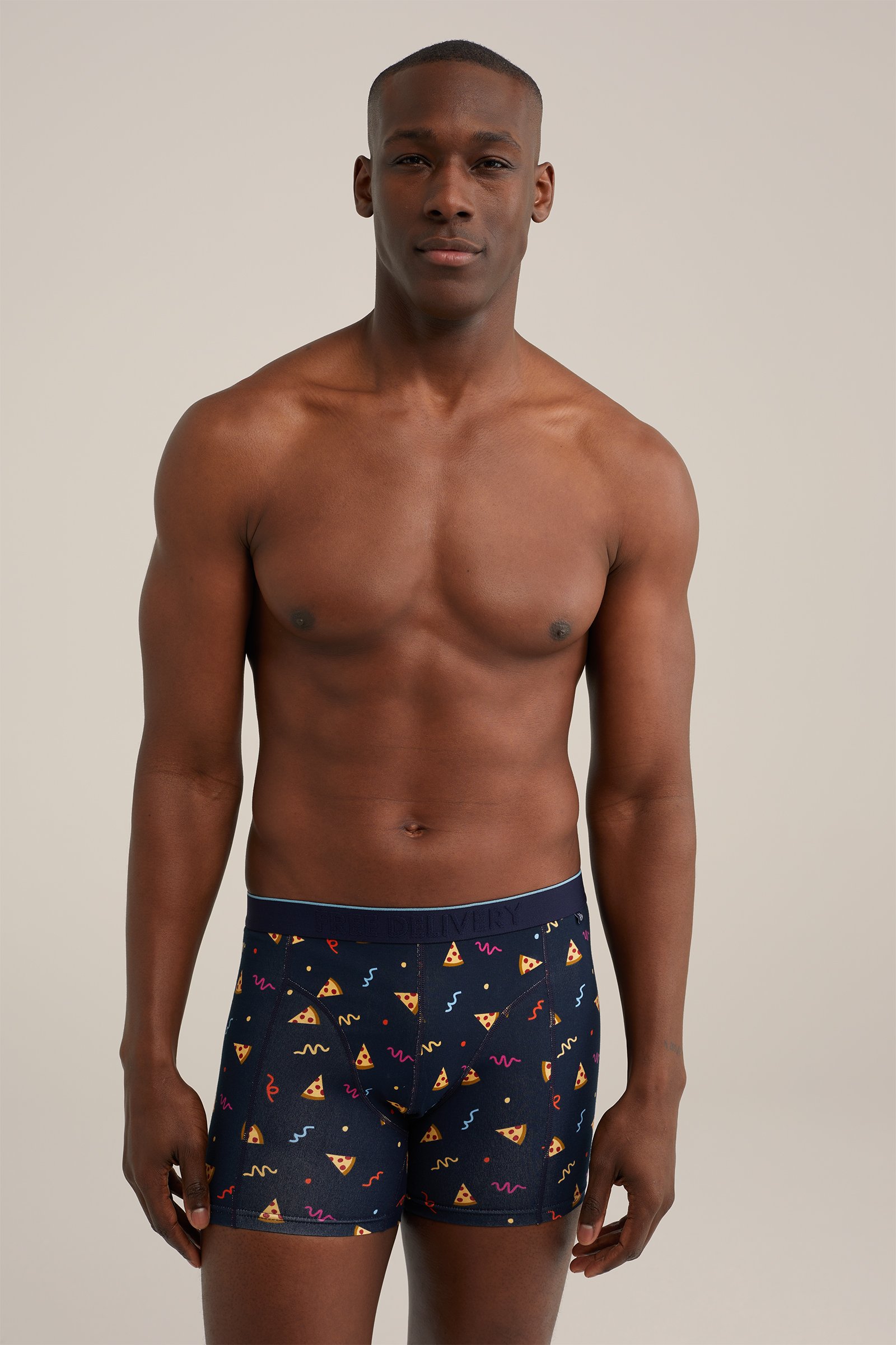 boxershort met dessin WE Fashion Donkerblauw