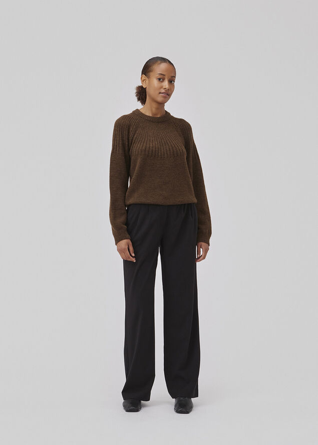 Modström GrannonMD Wool o-neck Chocolate