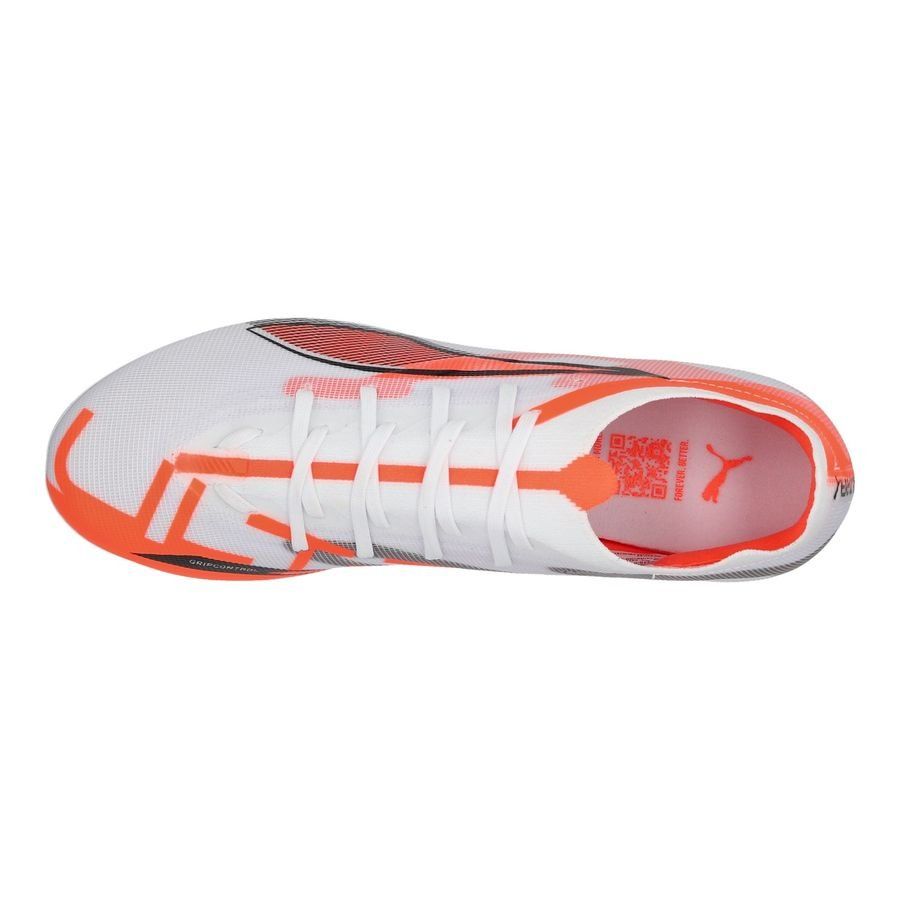 PUMA Ultra 5 Match MG Unlimited - Blanc/Noir/Glowing Red