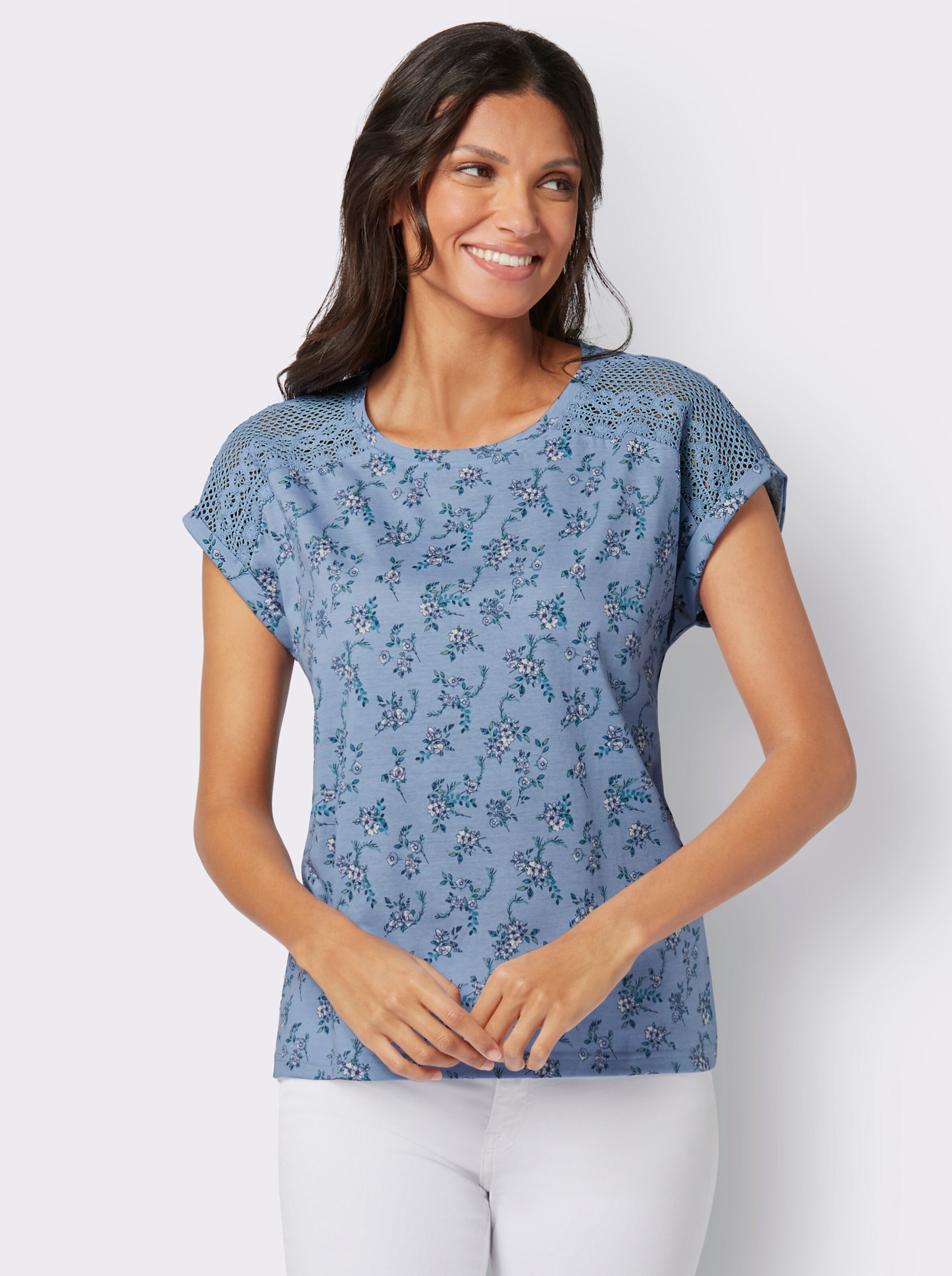 Rundhals-Shirt