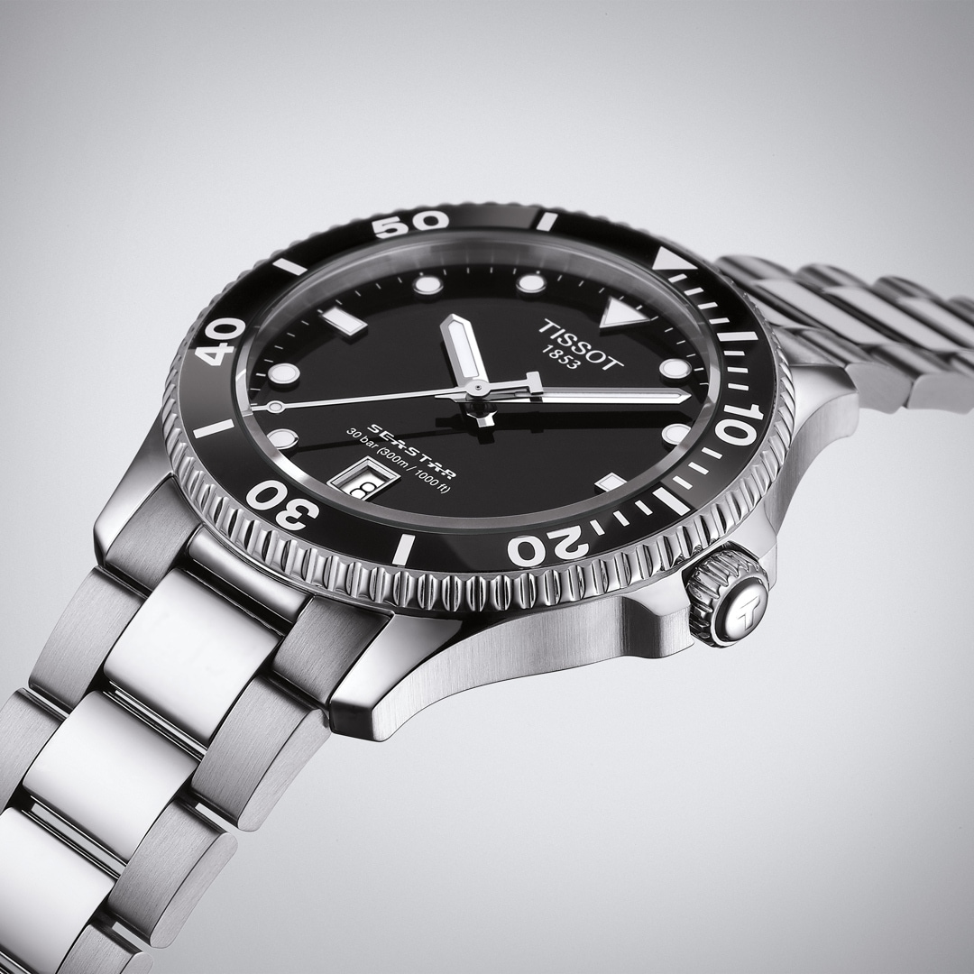 Tissot Seastar 1000 40mm Schwarz