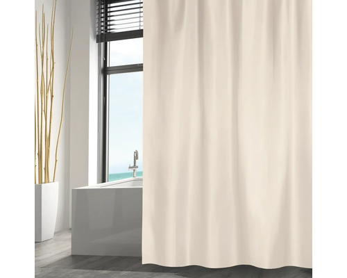 MSV Textil douchegordijn 180 x 200 cm beige 149556