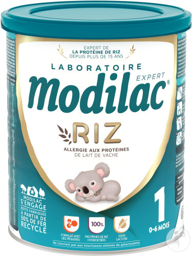Modilac Expert Riz 1 Allergie Aux Protéines De Lait De Vache 0-6 Mois 800g