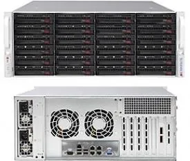 Supermicro SC846 BE1C-R1K23B - Rack-monterbar 4U - forstærket forlænger ATX - SATA/SAS - hot-swap 1200 Watt - sort