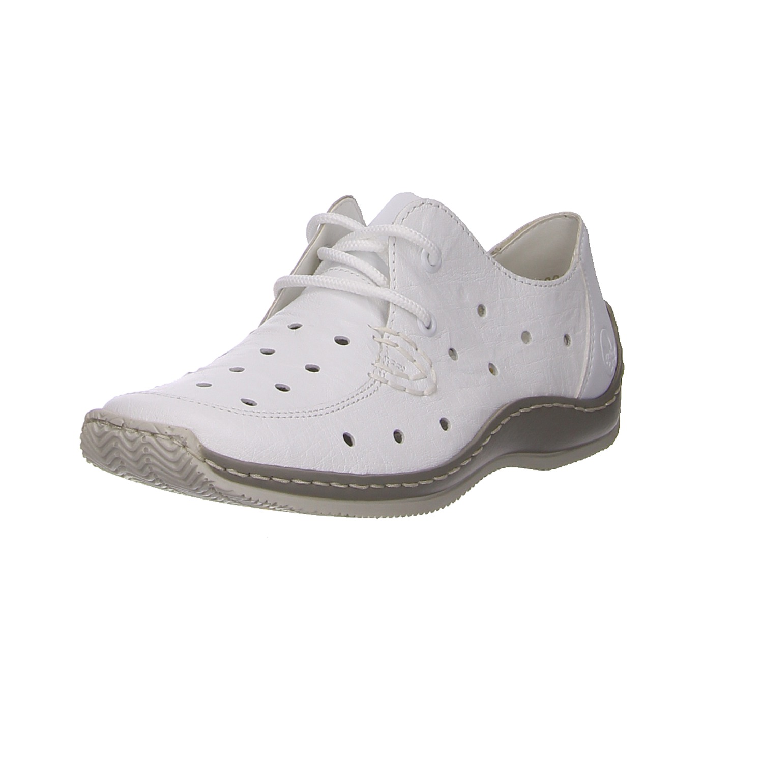 Rieker Schnürschuhe weiß weiss/weiss kombi