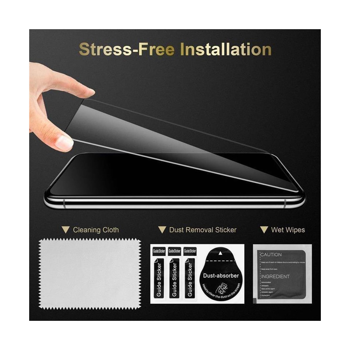 HTC U PLAY 3x Skjermbeskytter Skärmskydd