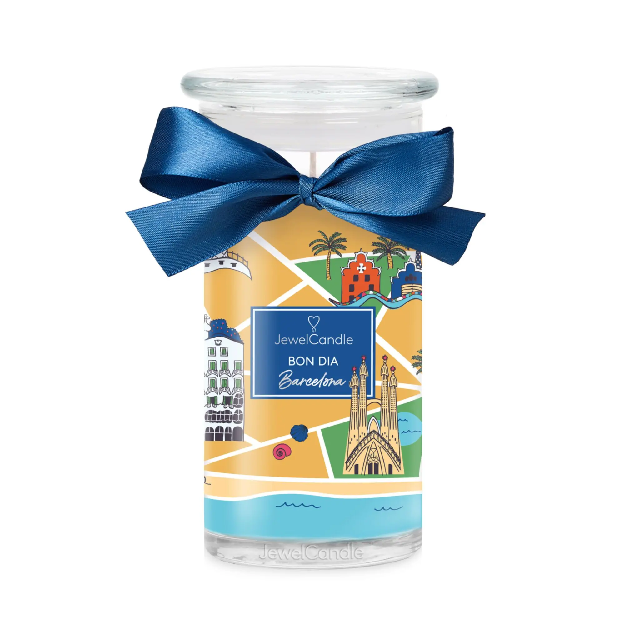 Jewel Candle - Bon Dia Barcelona Boucles d'oreilles Bougie Bijou Argent 925 - Bougie