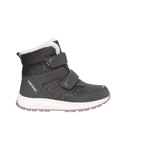 Viking Equip Warm Støvler, Charcoal/Dusty Pink, 33